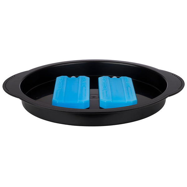 Thermo-Tablett rund 6-teilig (schwarz)
