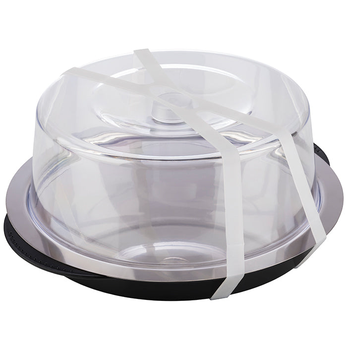 Thermo-Tablett rund 6-teilig (schwarz)