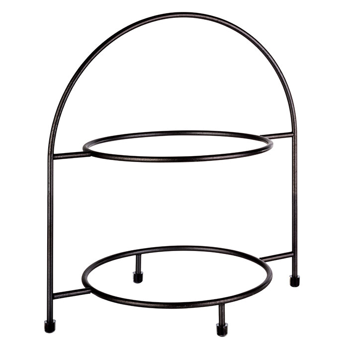 Dessert-Etagère 2-stufig - bis Teller-Ø 27 cm - schwarz