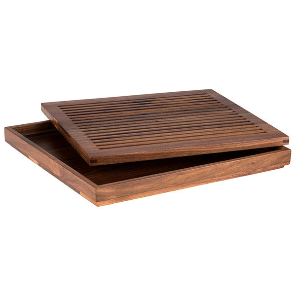 Brotschneidebrett GN 2/3. 35.4 x 32.5 x 3.5 cm - (für 56678/56679) - Walnuss