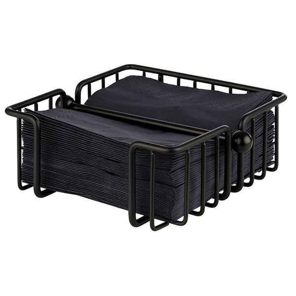 URBAN Serviettenhalter - 19 x 19 x 7.5 cm - Metall - schwarz