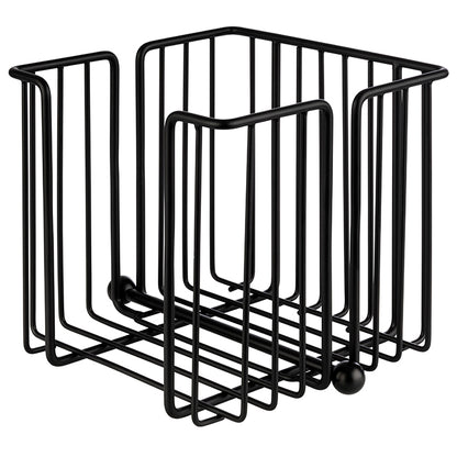 URBAN Serviettenhalter - 19 x 19 x 18 cm - Metall - schwarz