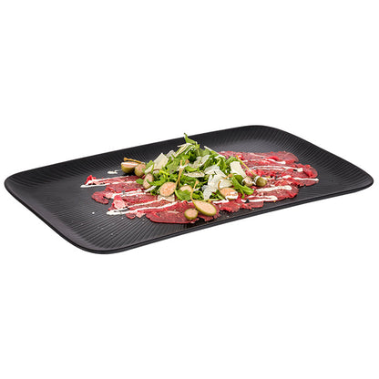 NERO GN 1/2 Tablett - 32.5 x 26.5 x 2.5 cm - Melamin - Schwarz