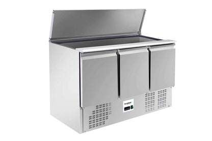 ECOLINE 700 Saladette 3-türig mit Klappdeckel - 368 l