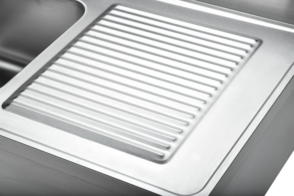 ECOLINE Spültisch 1000x600 mm mit 1 Becken links