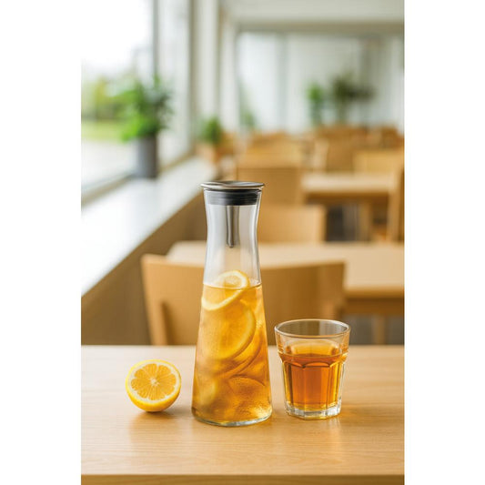 INDIS Karaffe - Inhalt 1,1 l -  Ø11 x 32 cm - mit Metallausgießer