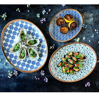 LOTUS Platte, oval - 34 x 19 cm