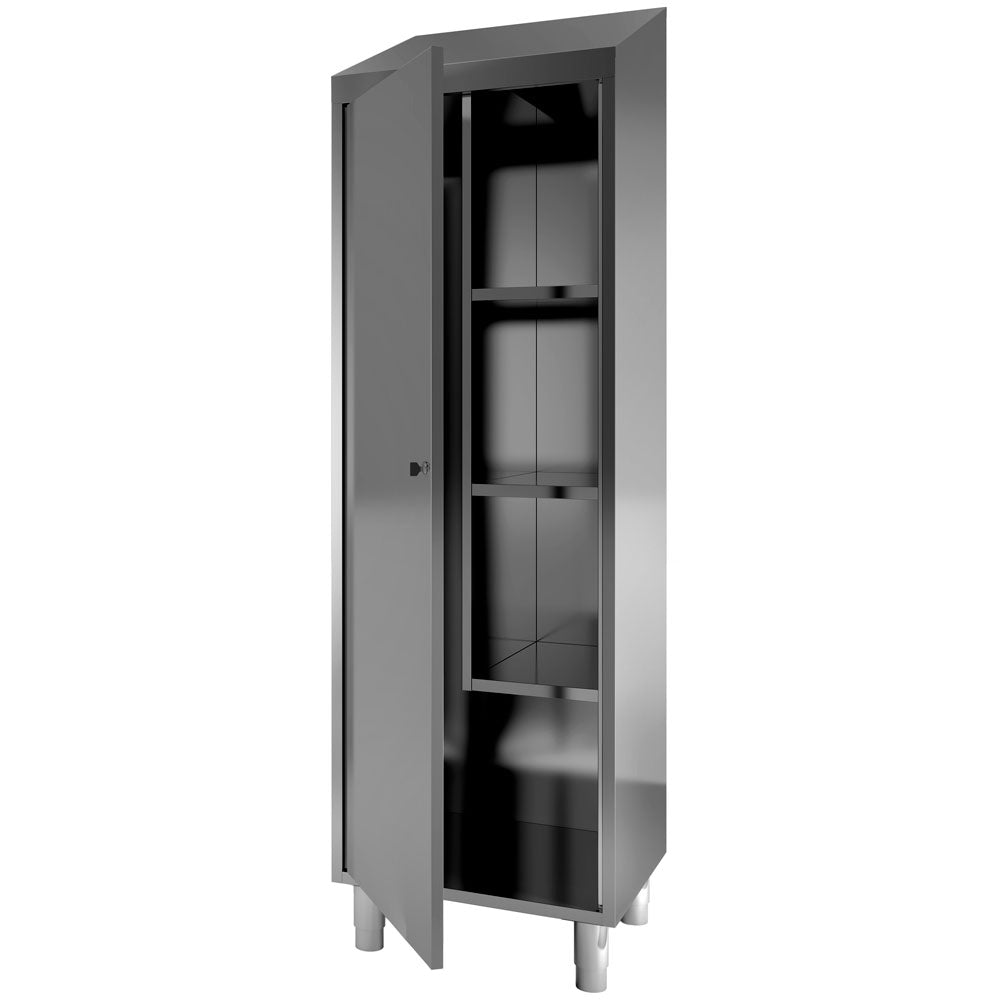 Profiline Hochschrank 800x600 mit Flügeltür - Edelstahl