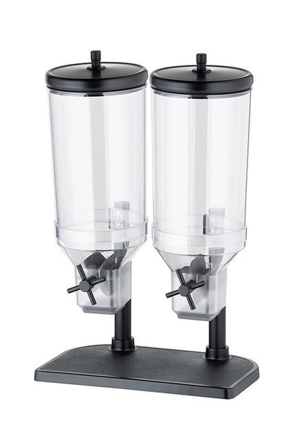 FRESH+EASY Cerealienspender -  2 x 4,5 l - Transparent, Schwarz