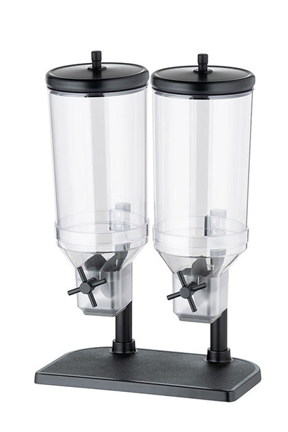 FRESH+EASY Cerealienspender -  2 x 4,5 l - Transparent, Schwarz