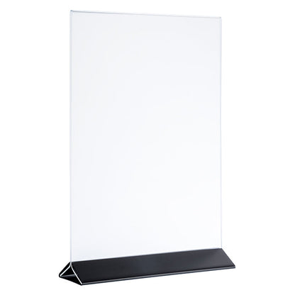 SIGN Kartenhalter, 2 - teilig - 10,5 x 7 x 17 cm  - Transparent, Schwarz