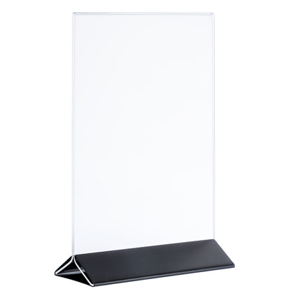 SIGN Kartenhalter, 2 - teilig - 15 x 7 x 23 cm - Transparent, Schwarz