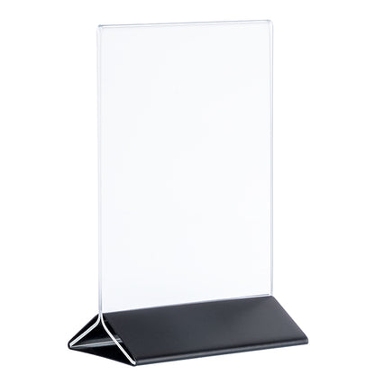 SIGN Kartenhalter, 2 - teilig - 21 x 7 x 32 cm - Transparent, Schwarz
