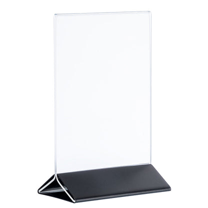 SIGN Kartenhalter, 2 - teilig - 21 x 7 x 32 cm - Transparent, Schwarz