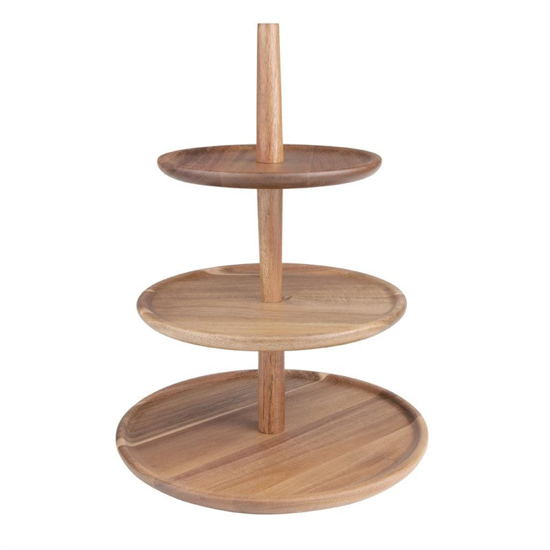 MANOA Etagère - Ø 30,5 x 39,5 cm -Akazienholz