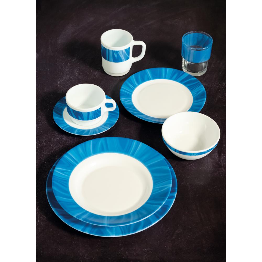 NATURA Menüteller - Ø 23,5 cm - Blau