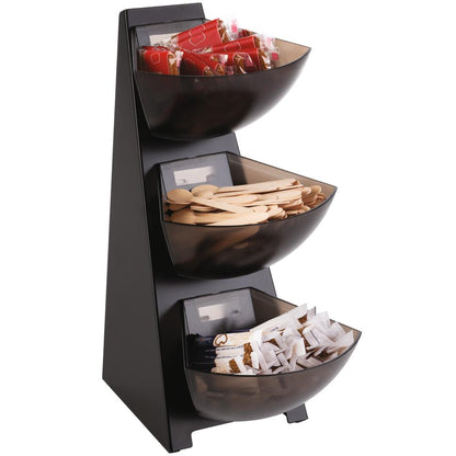 MULTI RACK Gestell (3-stufig) - 21 x 16 x 41 cm - Edelstahl 18/0, ABS
