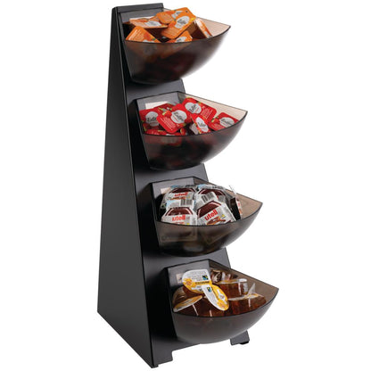 MULTI RACK Gestell (4-stufig)  - 32 x 19,5 x 53 cm - Schwarz