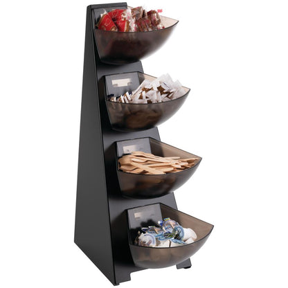 MULTI RACK Gestell (4-stufig)  - 32 x 19,5 x 53 cm - Schwarz