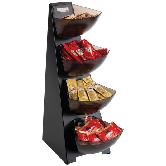MULTI RACK Gestell (4-stufig)  - 32 x 19,5 x 53 cm - Schwarz