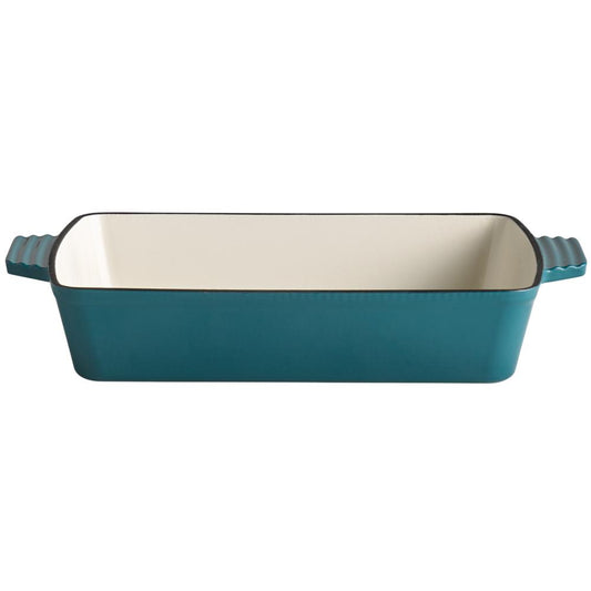5 STARS Gusseisen-Auflaufform - 3,5 l - (33 x 24 x 6,5 cm) - Türkis
