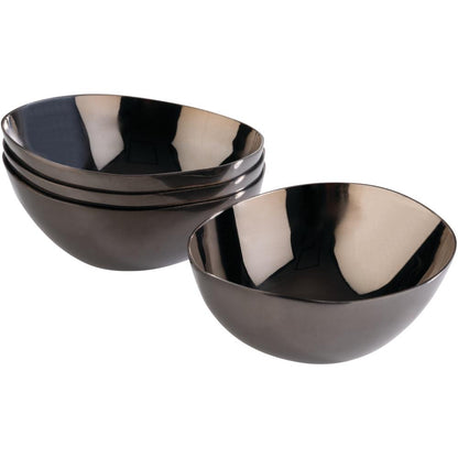 PEBBLES Schalen (4-teilig) - 6,5 x 6 x 2,5 cm - Schwarz