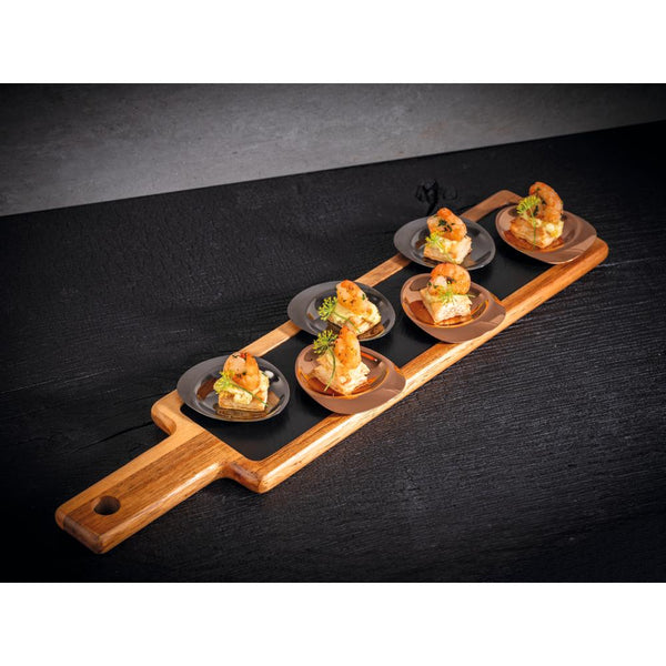 PEBBLES Teller (4-teilig) - 8,5 x 8 cm - Kupfer