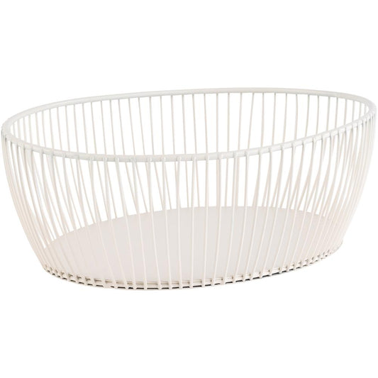 SVART Korb - 24 x 19 x 8 cm - Metall - Weiß
