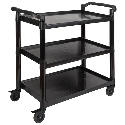 READY Servierwagen Kunststoff - 108 x 50 x 96 cm (schwarz)