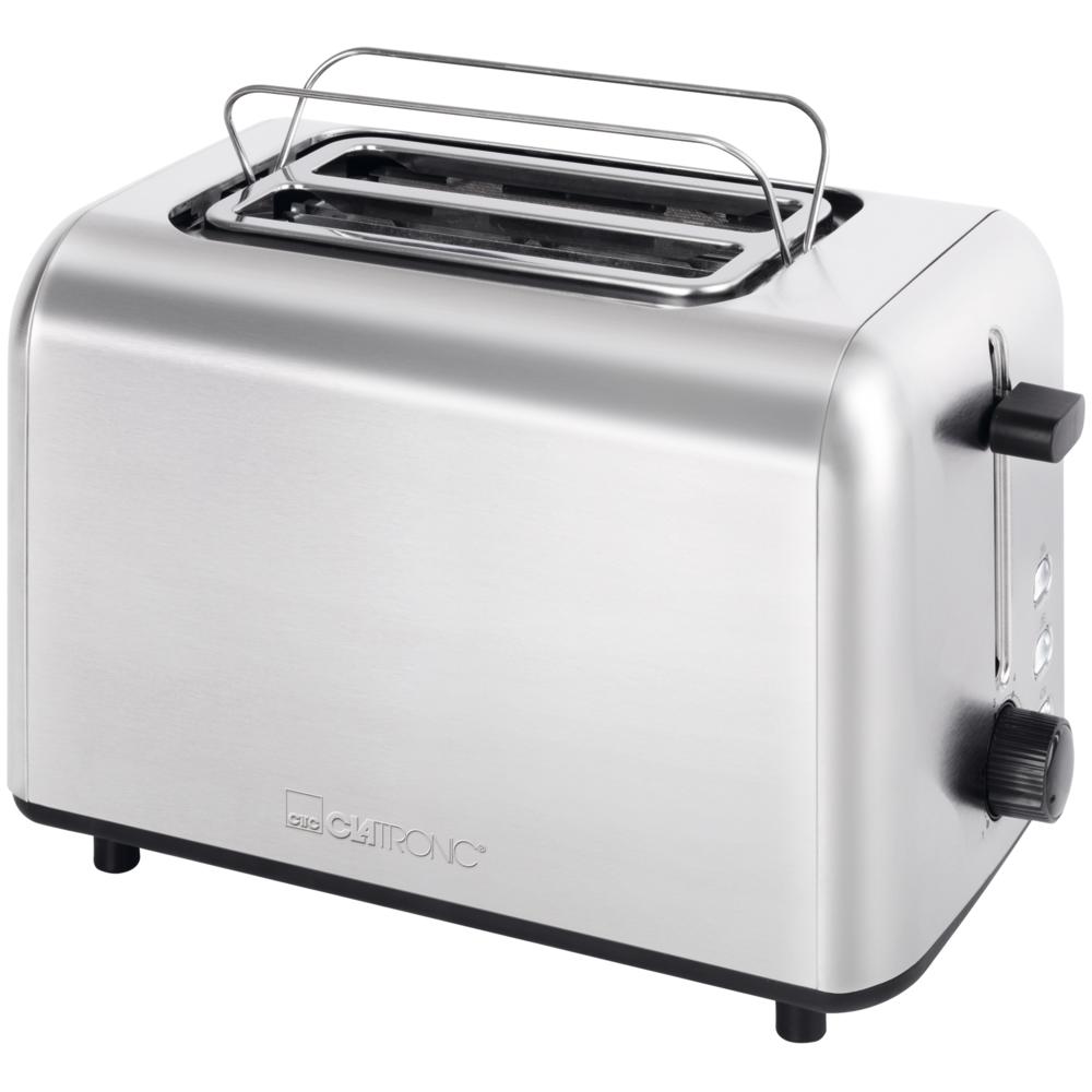 BASICLINE Toaster TA 3822 - 2 Schlitze - Edelstahl