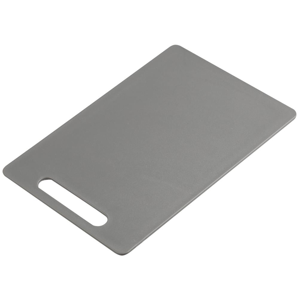 Schneidbrett mit Griffloch - 28,5 x 19,5 x 0,5 cm - Grau - PP