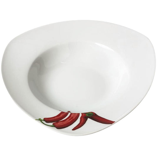 Pastateller Ø 30 x 6,2 cm mit Druck "Chilli"