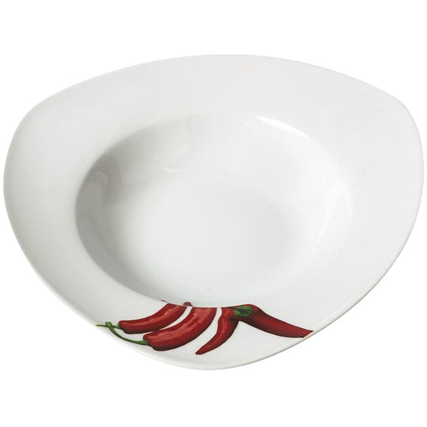 Pastateller Ø 30 x 6,2 cm mit Druck "Chilli"