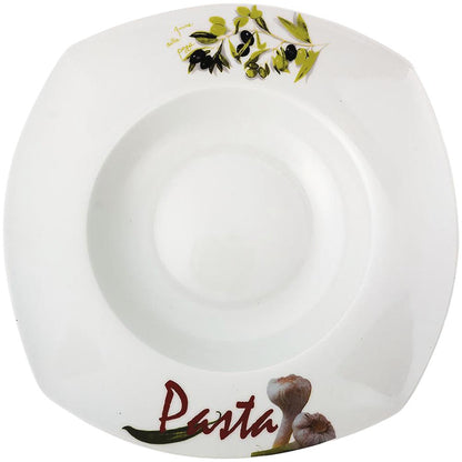 Pastateller Ø 28 x 6,2 cm mit Druck "Pasta"
