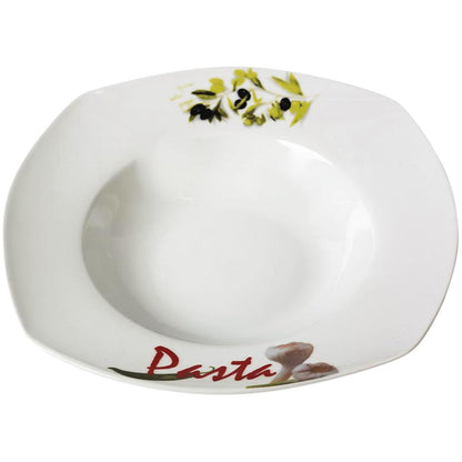 Pastateller Ø 28 x 6,2 cm mit Druck "Pasta"