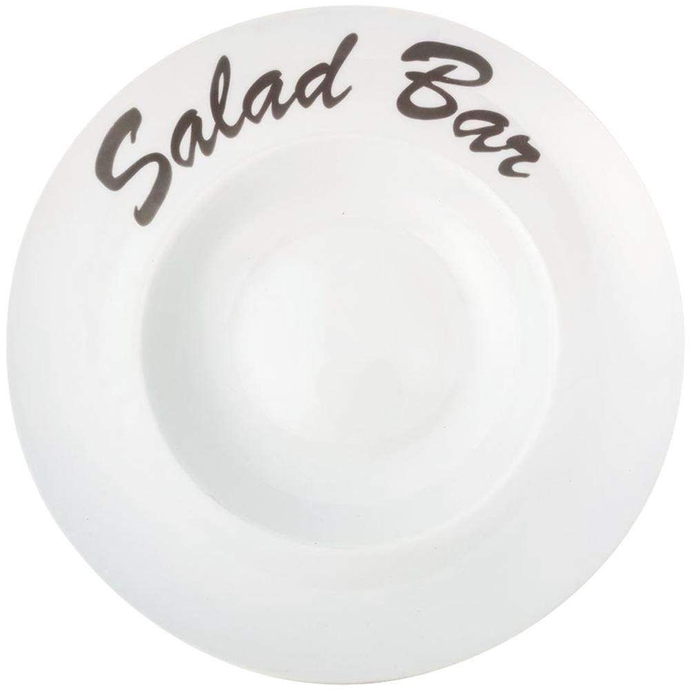 Salatteller Ø 30 x 6,2 cm mit Druck "Salad Bar"