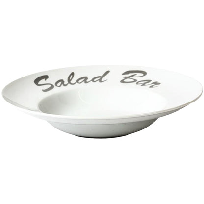 Salatteller Ø 30 x 6,2 cm mit Druck "Salad Bar"