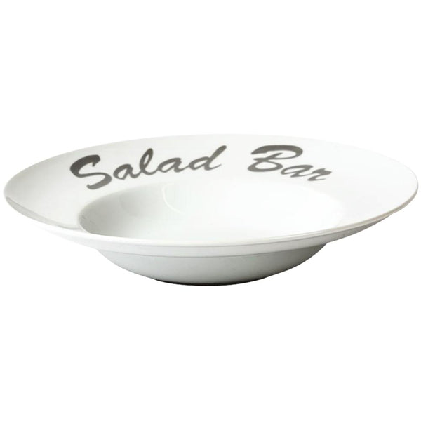 Salatteller Ø 30 x 6,2 cm mit Druck "Salad Bar"