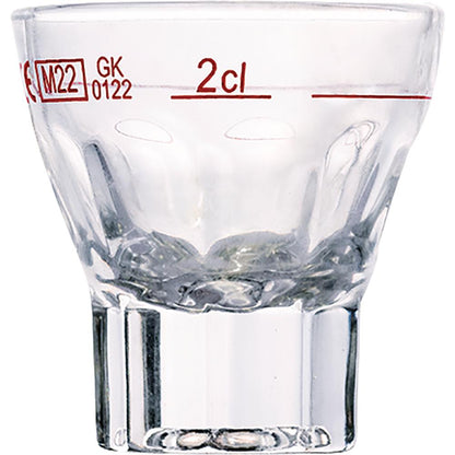 MANNHEIM Schnapsglas - 3,7 cl - (Ø 5,3 x 5,3 cm) - geeicht /-/ 2 cl - Rotring