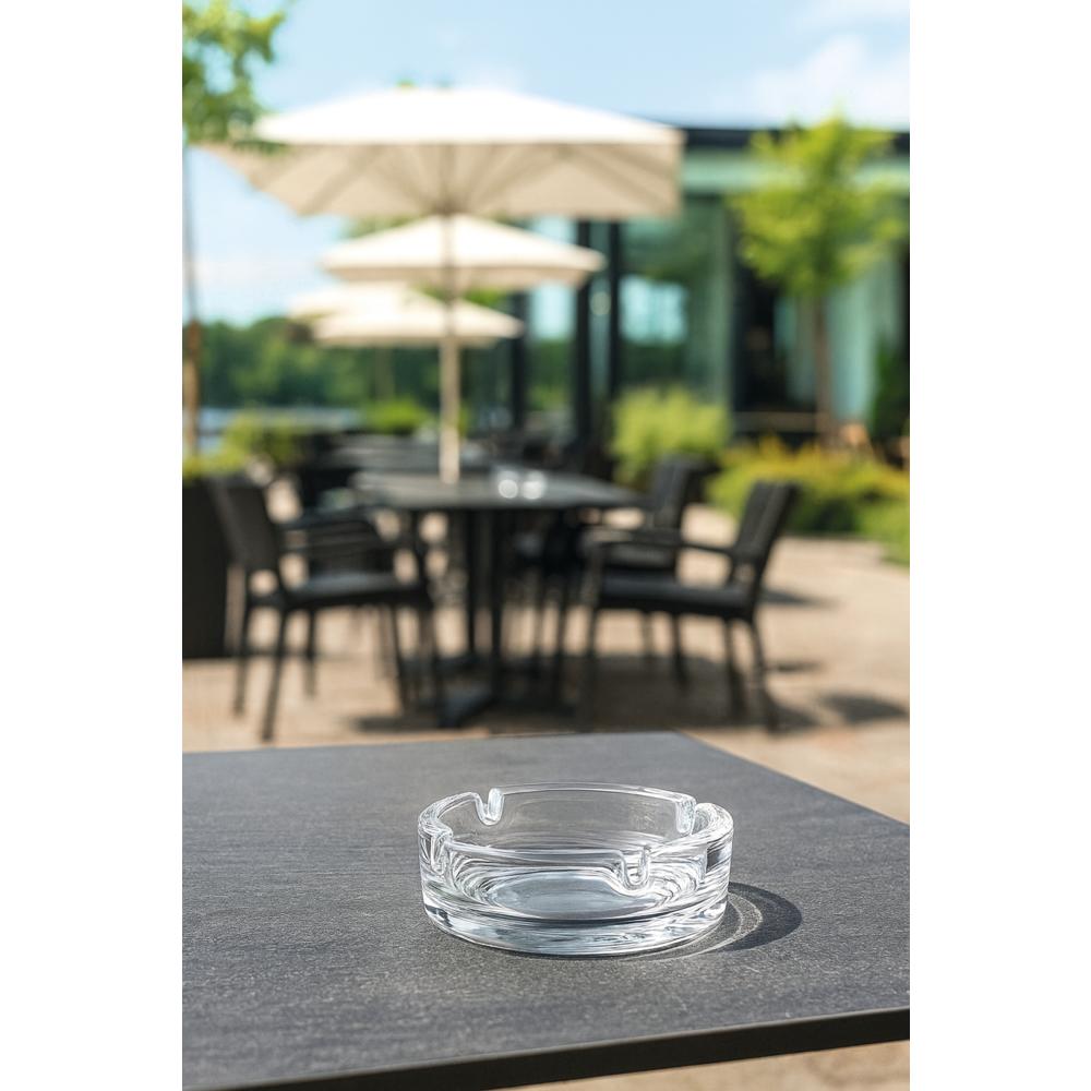 Glas-Aschenbecher Ø 10,7 x 3,5 cm - Klar (stapelbar)