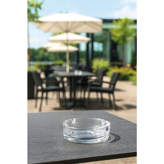 Glas-Aschenbecher Ø 10,7 x 3,5 cm - Klar (stapelbar)