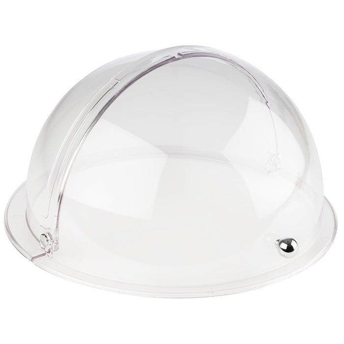 Rolltop-Haube "Rund" Ø 38 x 19 cm - verchromter Griff