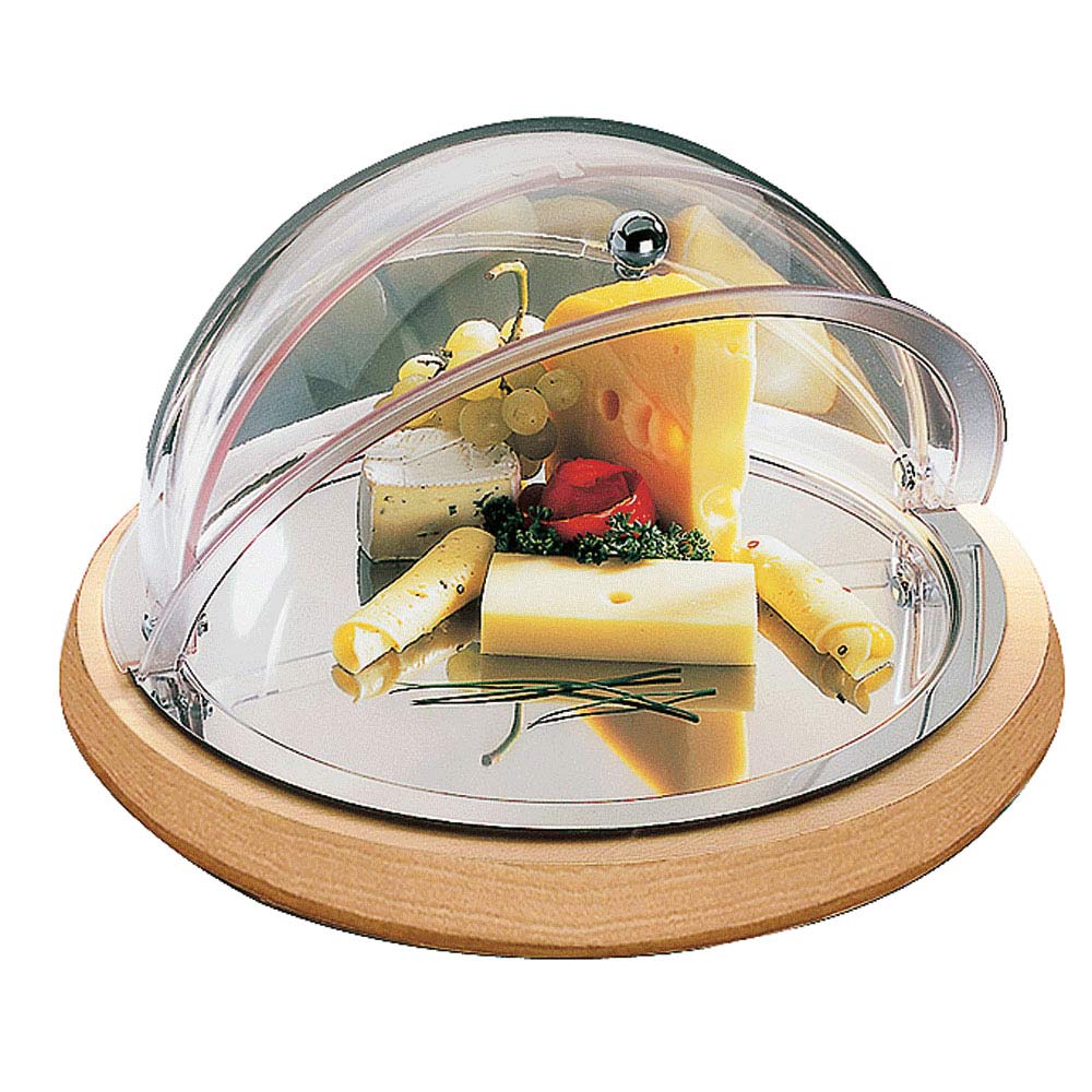 CLASSIC Holz-Frischeplatte - rund (3-teilig)