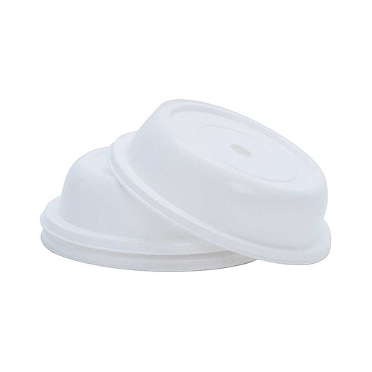 Tellerhaube - PP weiß mit Griffloch - Ø 24,1 x 6 cm