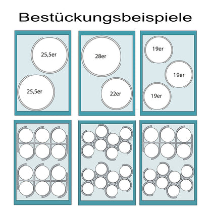 Geschirr-Transportbox - 60 x 40 x 34 cm