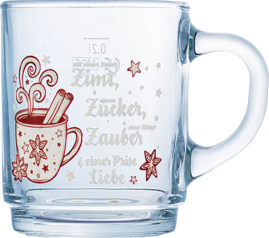 TEA Glühweinbecher -  25 cl - (Ø 7,2 x 8,9 cm) - geeicht /-/ 0,2 l