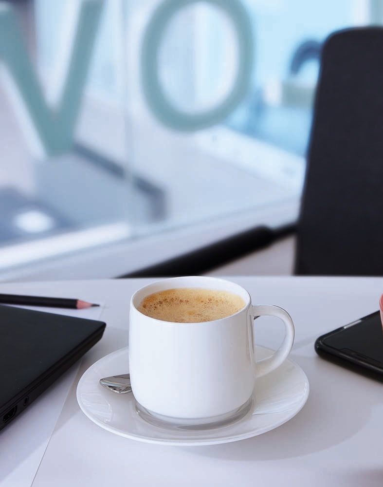 INTENSITY WHITE Kaffee-Obere - Inhalt 19 cl (stapelbar)