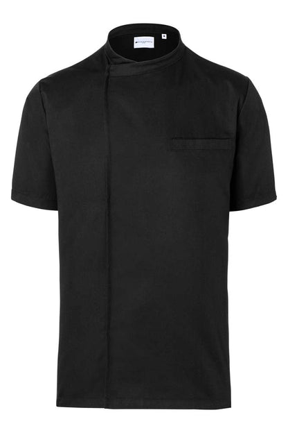 Herren-Kochhemd Mischgewebe (Kurzarm) - Schwarz - 4XL