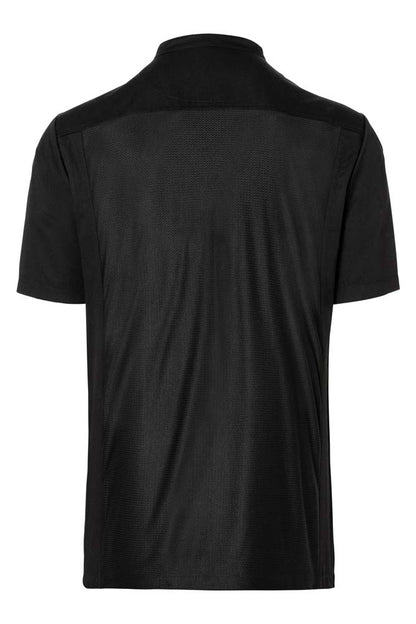 Herren-Kochhemd Mischgewebe (Kurzarm) - Schwarz - 4XL
