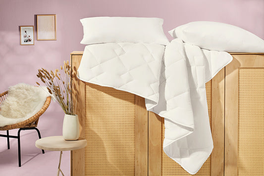 WELAN - Einziehdecke - 135 x 200 - Polyester - Weiß